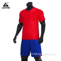 Aangepaste sublimatie voetbalvoetbalteam Jersey uniform set